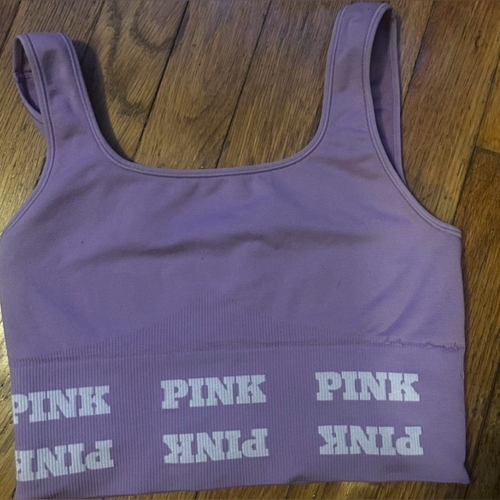 PINK Victoria's Secret Lavender Seamless Scoop Bra